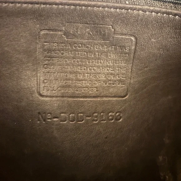 Coach Vintage Legacy Compartment Tote 9163 (Purse Shoulder Bag) Black Leather - Picture 9 of 9